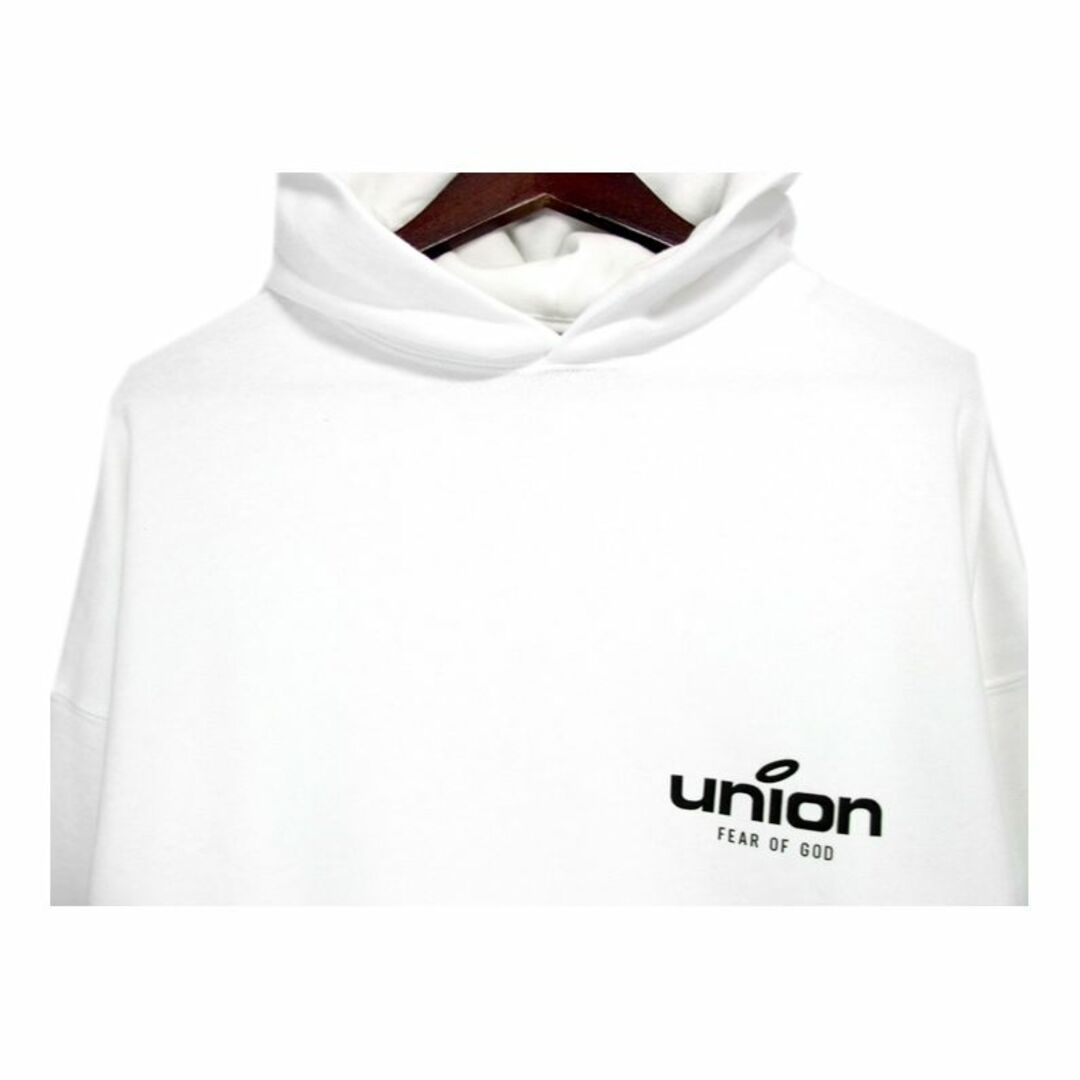 フィア オブ ゴッド エッセンシャルズ FEAR OF GOD ESSENTIALS × ユニオン UNION ■ 21AW 【 Vintage Hoodie 】 ロゴ プリント ヴィンテージ フーディ パーカー w16224