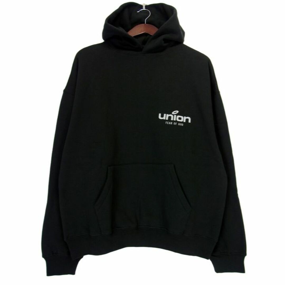 フィア オブ ゴッド エッセンシャルズ FEAR OF GOD ESSENTIALS × ユニオン UNION ■ 21AW 【 Vintage Hoodie 】 ロゴ プリント ヴィンテージ フーディ パーカー w16226