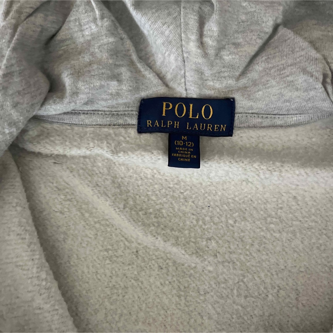 POLO RALPH LAUREN(ポロラルフローレン)のラルフローレン　フルジップパーカー　グレー　150 キッズ/ベビー/マタニティのキッズ服男の子用(90cm~)(Tシャツ/カットソー)の商品写真
