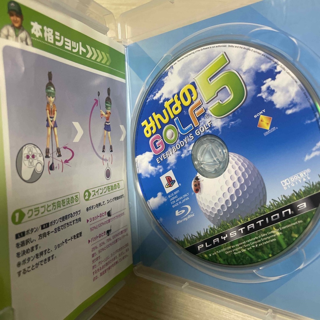 PlayStation3(プレイステーション3)のみんなのGOLF 5 みんゴル　みんなのゴルフ　5 ps3 エンタメ/ホビーのゲームソフト/ゲーム機本体(家庭用ゲームソフト)の商品写真