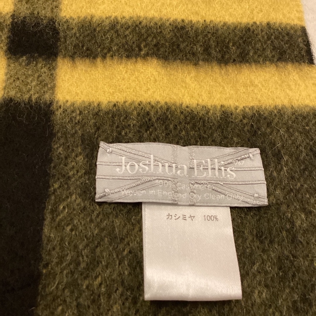 Joshua Ellis(ジョシュアエリス)のJoshua Ellis 　大判カシミヤストール　CPG 51148 イエロー レディースのファッション小物(ストール/パシュミナ)の商品写真