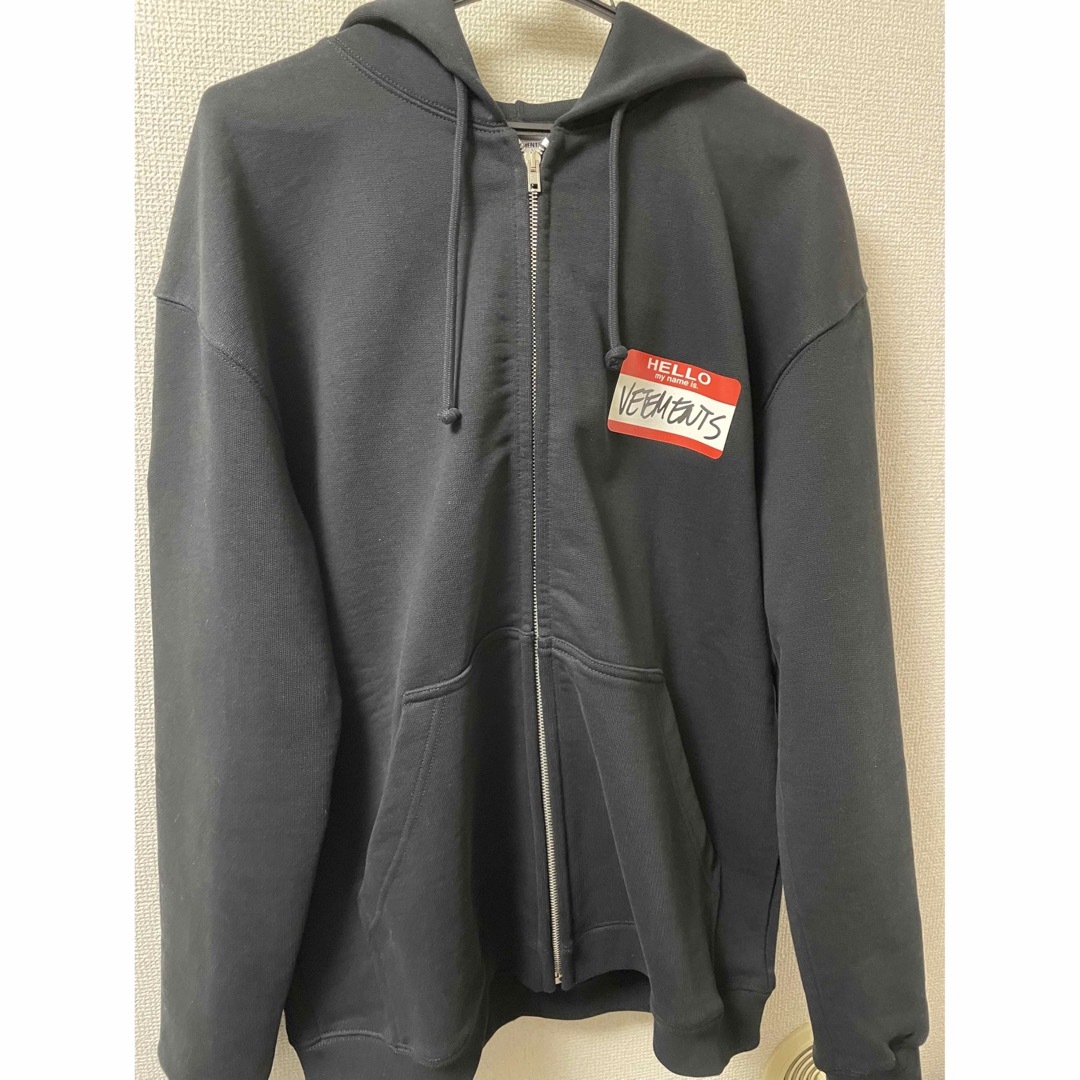 VETEMENTS - vetements ジップパーカー フーディ my name isの通販 by ...