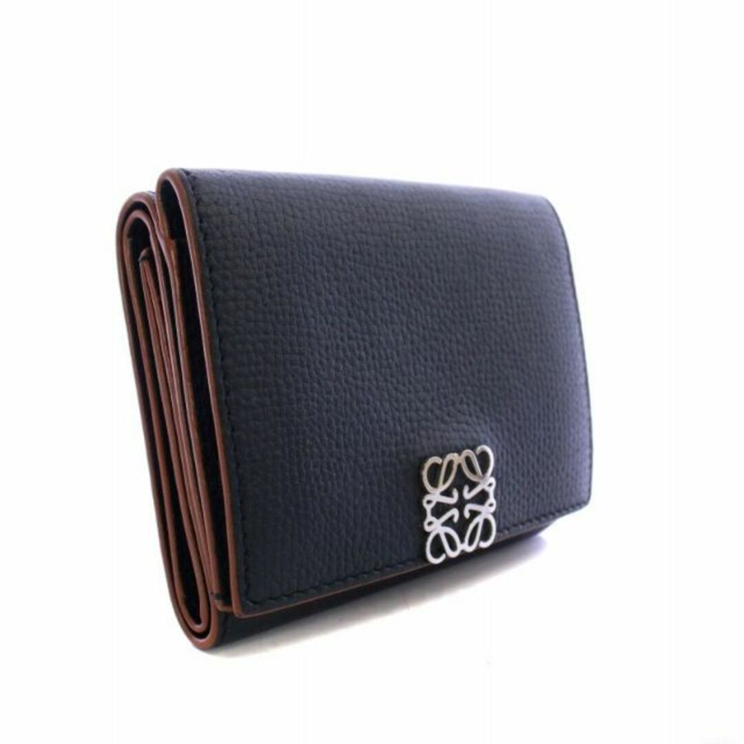 LOEWE - ロエベ 財布 二つ折り ペブルグレインカーフスキン アナグラム