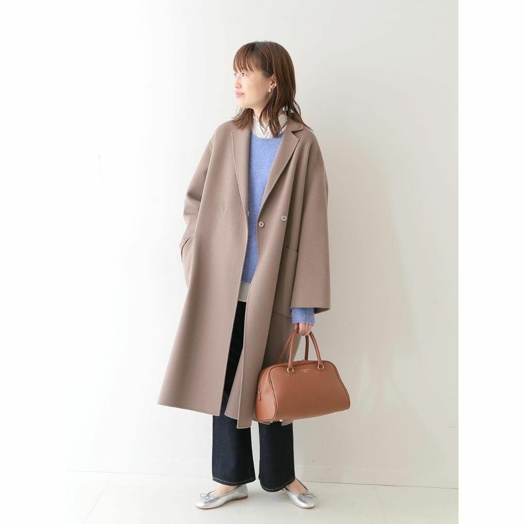 美品 SLOBE IENA HAMILTONダブルフェイスウールチェスターコート