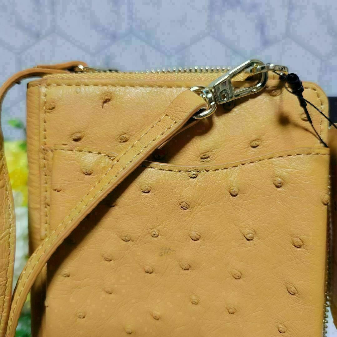 オーストリッチ 本革 お洒落 ウォレット bag バッグ 長財布 財布 小銭入れ