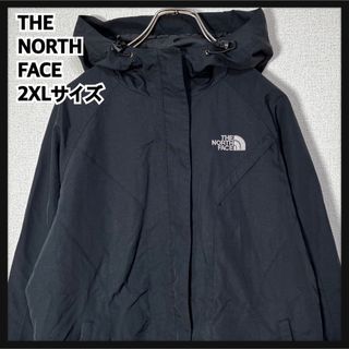 ザノースフェイス(THE NORTH FACE)の【ノースフェイス】マウンテンパーカー　黒　刺繍　ワンポイント　アウターKC(その他)