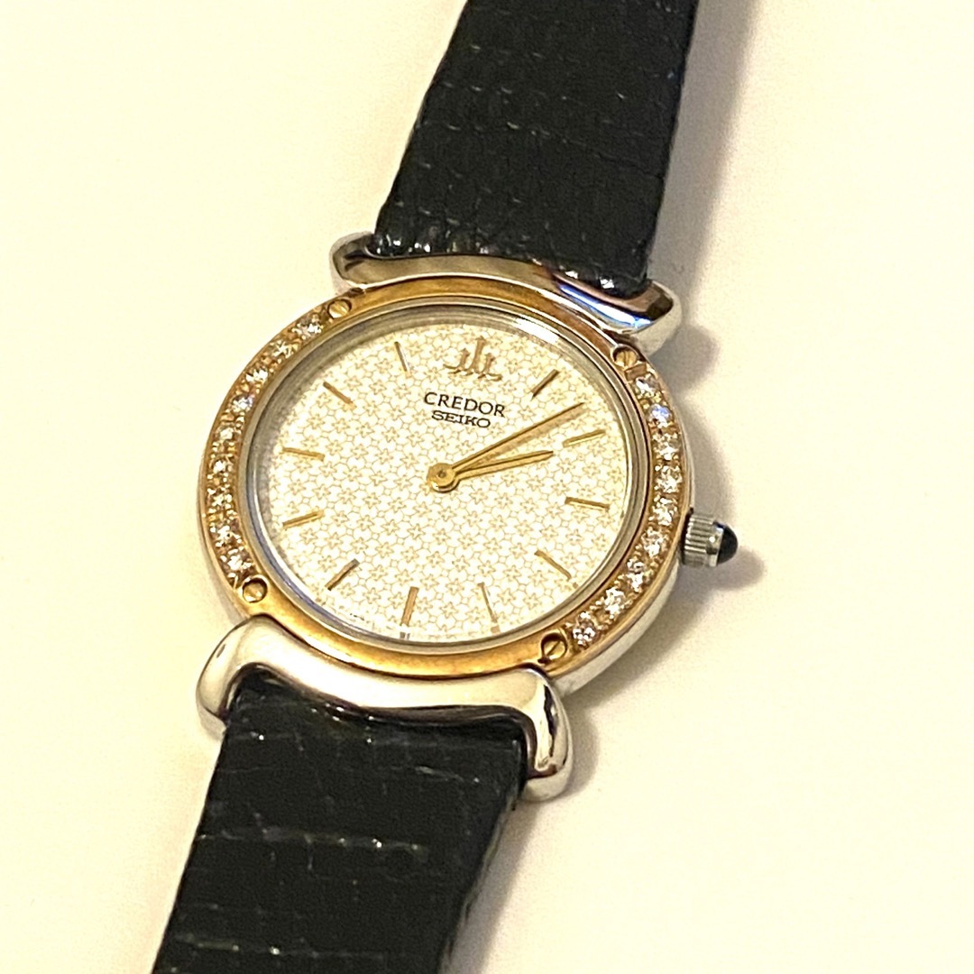 CREDOR - セイコークレドール5A70-0210 ♢18Pダイヤ:18K金ベゼル の