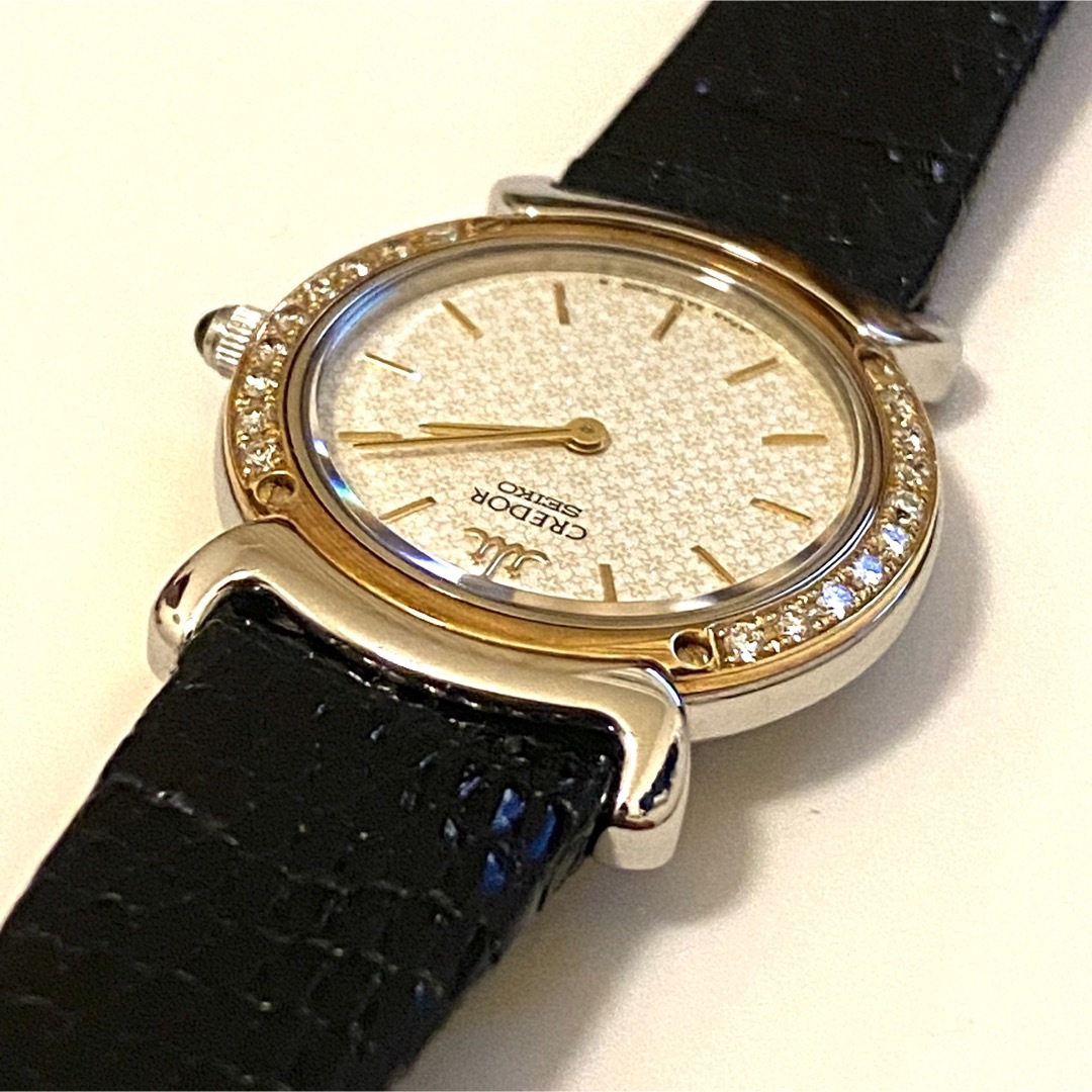 CREDOR - セイコークレドール5A70-0210 ♢18Pダイヤ:18K金ベゼル の