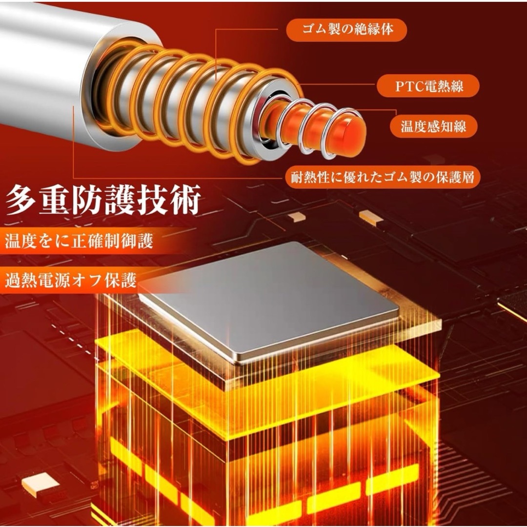 電気毛布 肩掛け ひざ掛け 5way USB式 グレー 速暖 洗濯可能の通販 by