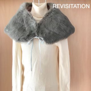 REVISITATION  つけ襟　ファー マフラー 　ショール(つけ襟)