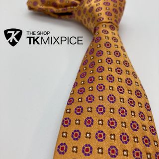 ティーケー(TK)の【美品】TK mixpice/ティーケーミクスパイス　ネクタイ　ゴールド　総柄(ネクタイ)