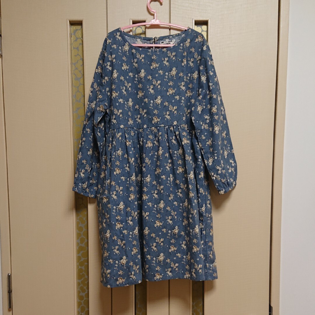 pairmanon(ペアマノン)のペアマノン 花柄 長袖 ワンピース 130 キッズ/ベビー/マタニティのキッズ服女の子用(90cm~)(ワンピース)の商品写真