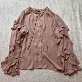 ZARA - 【ZARA】ザラ M フリルロマンティックブラウス シャツ ...