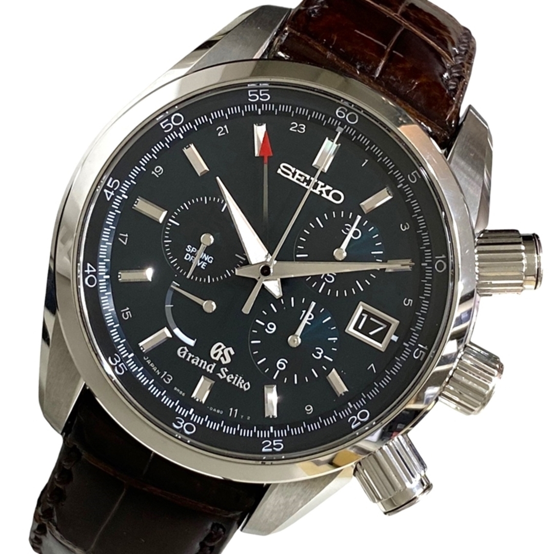 SEIKO(セイコー)の　セイコー SEIKO グランドセイコー スプリングドライブ クロノグラフ GMT SBGC007 ダークグリーン SS/純正ベルト/純正尾錠 メンズ 腕時計 メンズの時計(その他)の商品写真