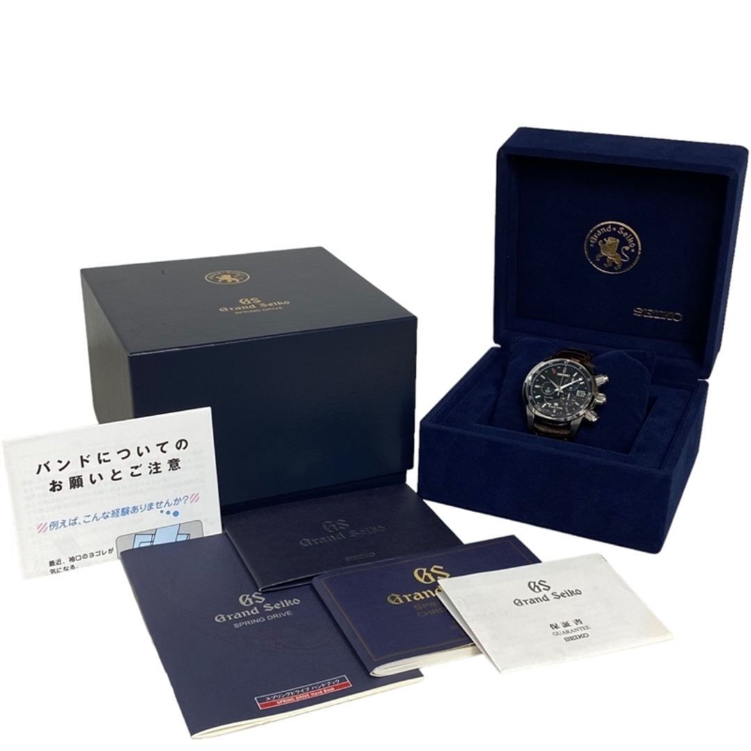 SEIKO(セイコー)の　セイコー SEIKO グランドセイコー スプリングドライブ クロノグラフ GMT SBGC007 ダークグリーン SS/純正ベルト/純正尾錠 メンズ 腕時計 メンズの時計(その他)の商品写真