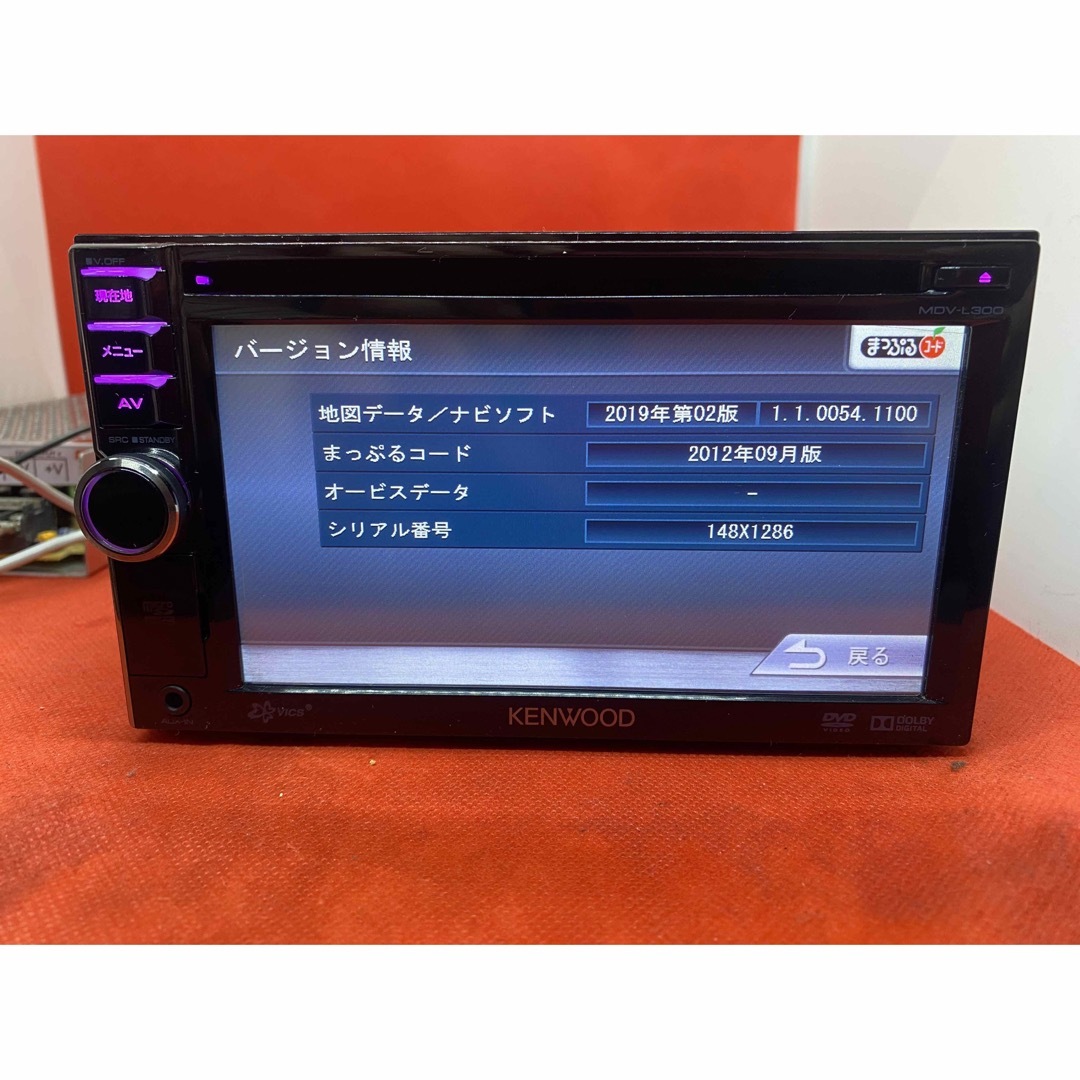 KENWOOD - KENWOOD 簡単操作ナビ MDV-L300 最新地図 Bluetoothの通販 ...