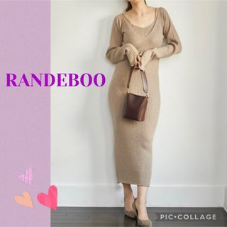 ランデブー(RANDEBOO)のRANDEBOO ランデブー  Layered knit op ワンピース(ロングワンピース/マキシワンピース)