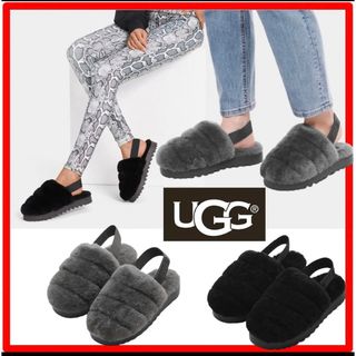 アグ(UGG)のUGG⭐︎バルキーシルエットフラップスリッパ　36(サンダル)