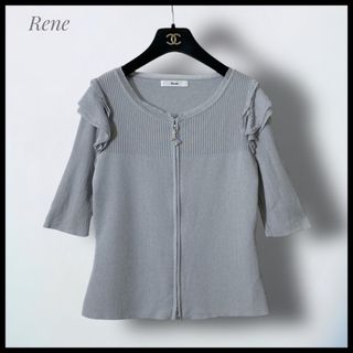 Rene シルク100％ ブラック カウス袖 美品値下げ!!