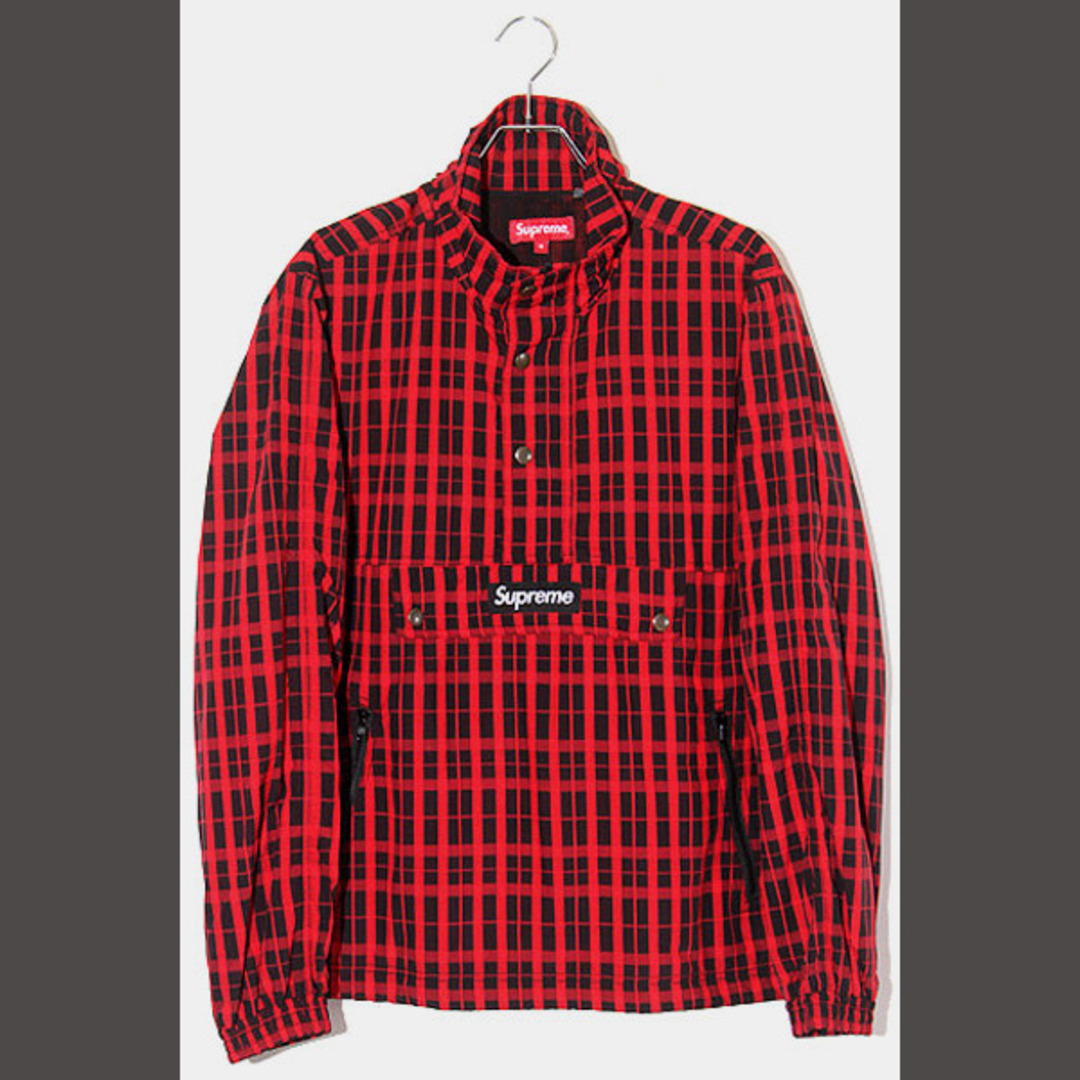 Supreme - 18AW Supreme SIZE:M Nylon Plaid Pulloverの+aethiopien