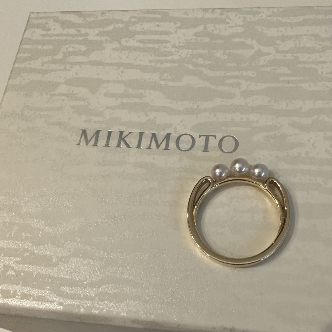 MIKIMOTO パールリング　K18YG 現行品