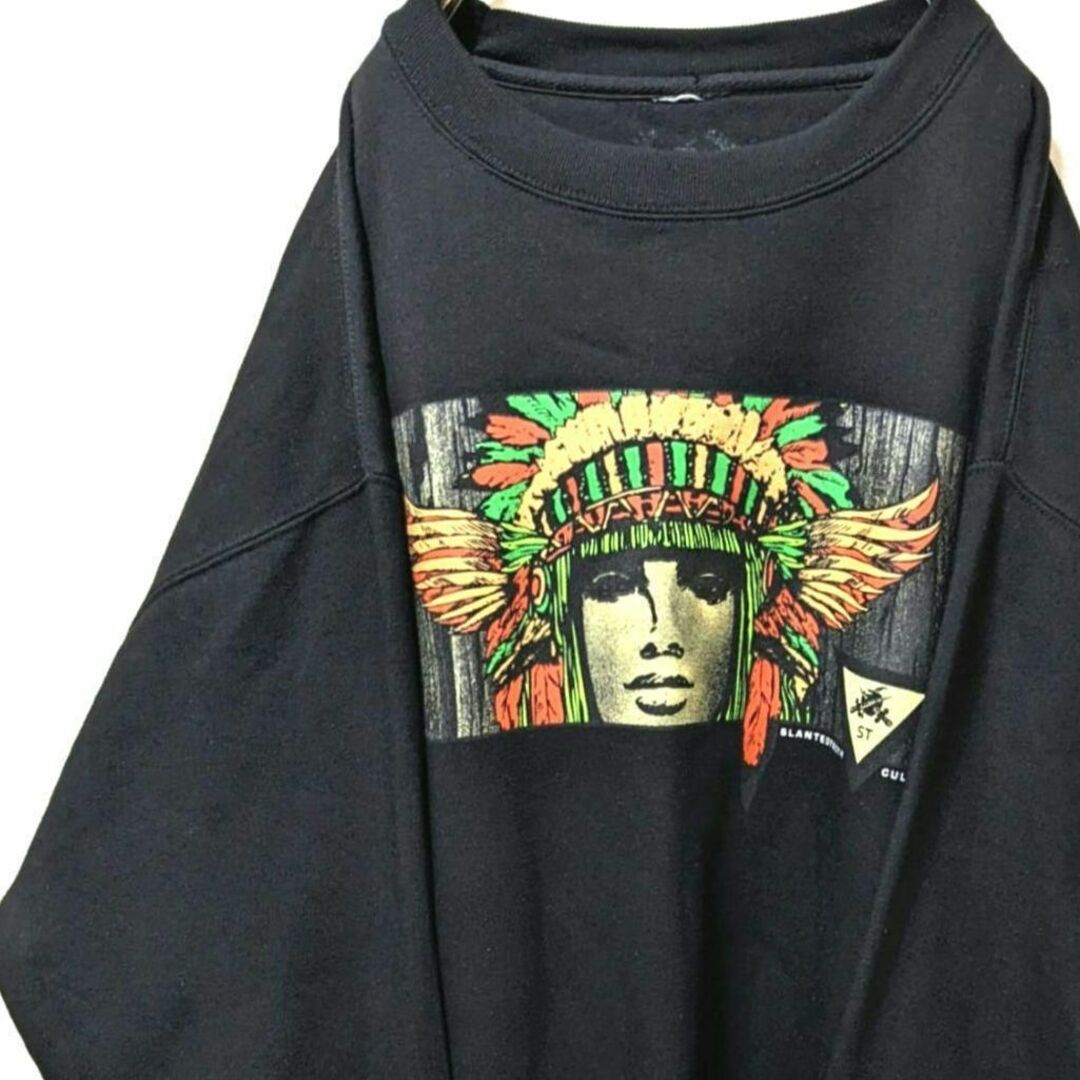 ST プリント スウェット ブラック 黒色 2XL 古着の通販 by aki's shop ...
