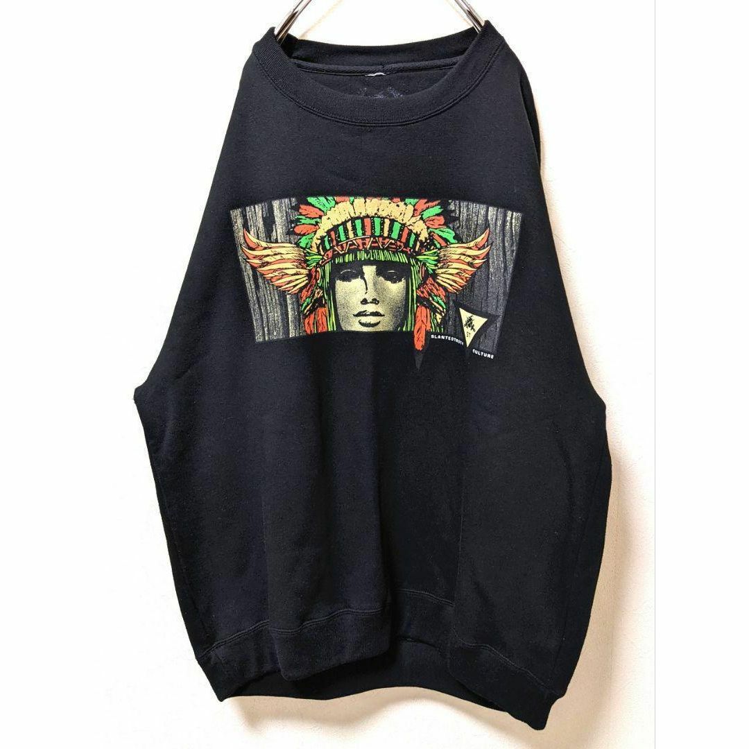 ST プリント スウェット ブラック 黒色 2XL 古着の通販 by aki's shop ...