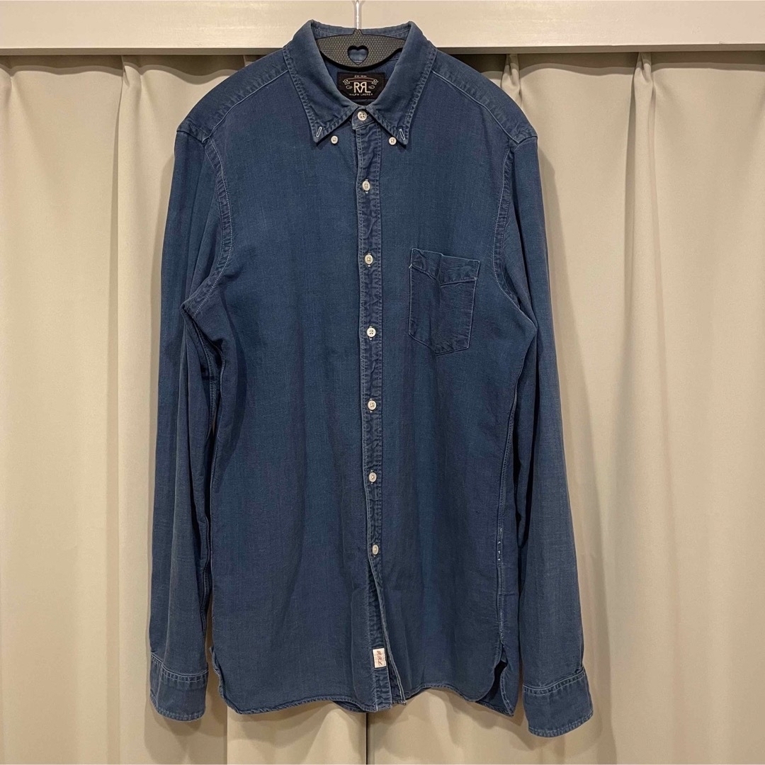 RRL(ダブルアールエル)のラルフローレン　RRL デニムシャツボタンダウン長袖シャツ メンズのトップス(シャツ)の商品写真