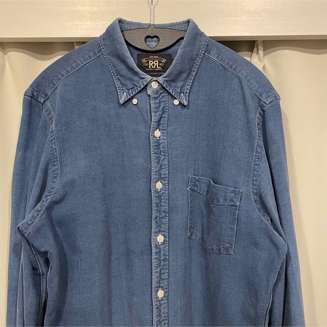 RRL(ダブルアールエル)のラルフローレン　RRL デニムシャツボタンダウン長袖シャツ メンズのトップス(シャツ)の商品写真