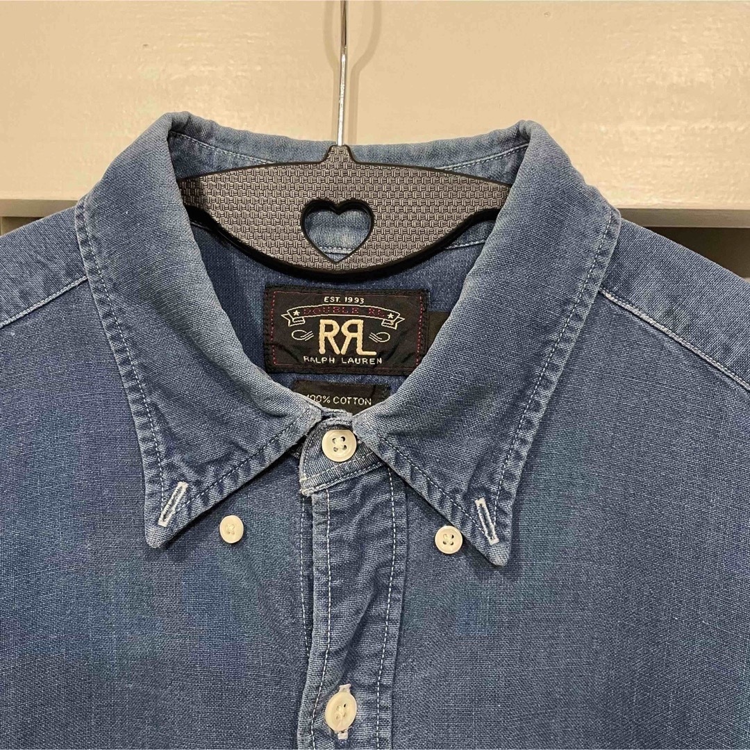 RRL(ダブルアールエル)のラルフローレン　RRL デニムシャツボタンダウン長袖シャツ メンズのトップス(シャツ)の商品写真