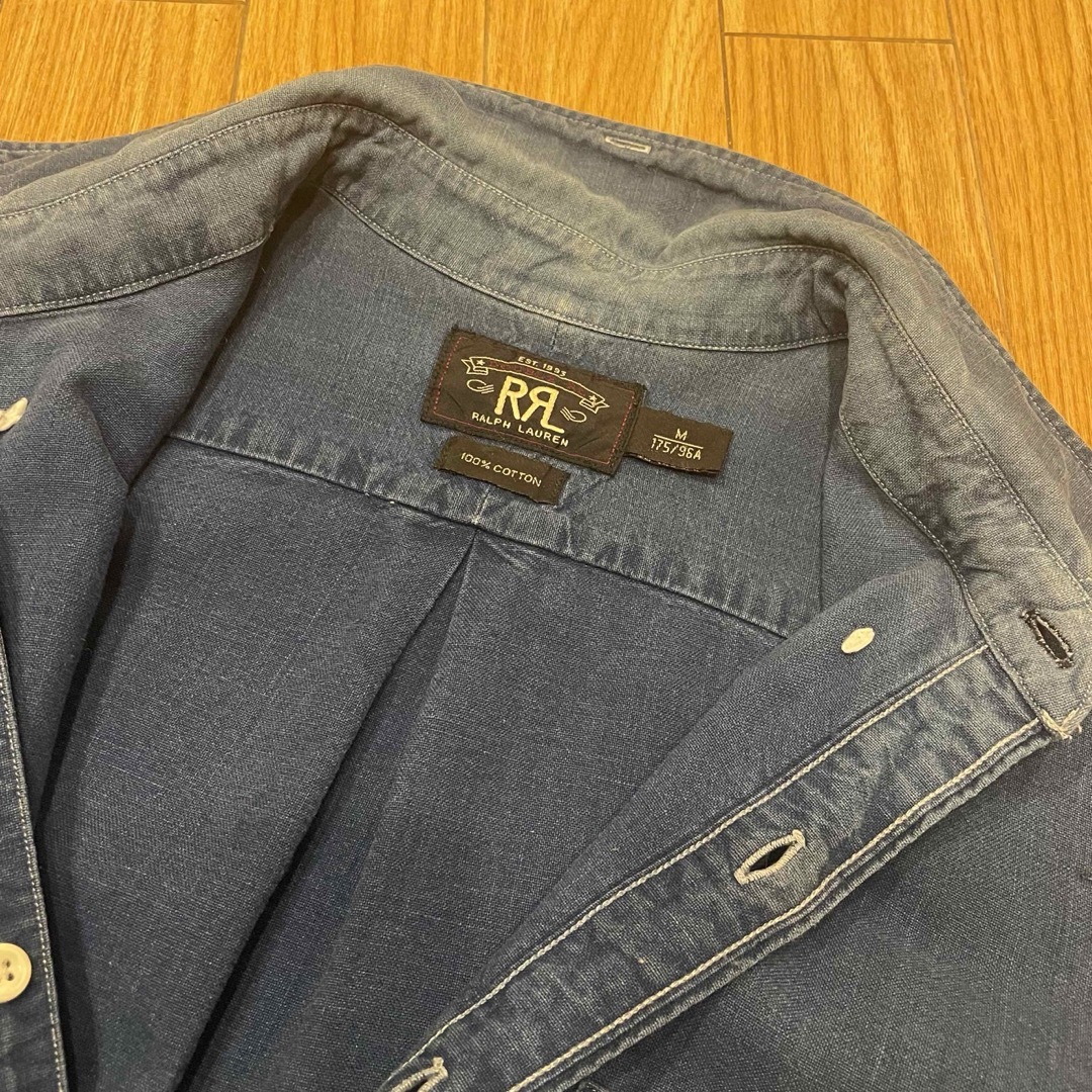 RRL(ダブルアールエル)のラルフローレン　RRL デニムシャツボタンダウン長袖シャツ メンズのトップス(シャツ)の商品写真