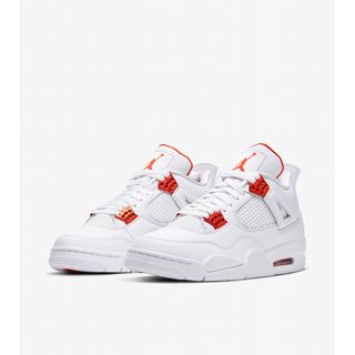 ジョーダン(Jordan Brand（NIKE）)のNike Air Jordan4 Retro White/Team Orange(スニーカー)