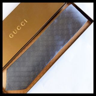 グッチ(Gucci)の2本　グッチ ネクタイ GG柄 グレー系(ネクタイ)