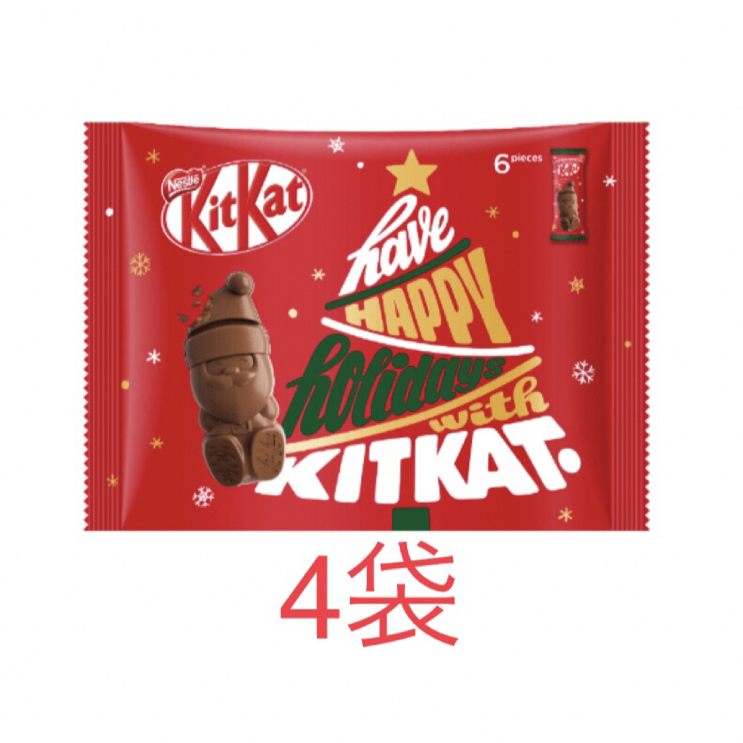 Nestle(ネスレ)のキットカット  ホリデイサンタ  6個×4袋 食品/飲料/酒の食品(菓子/デザート)の商品写真