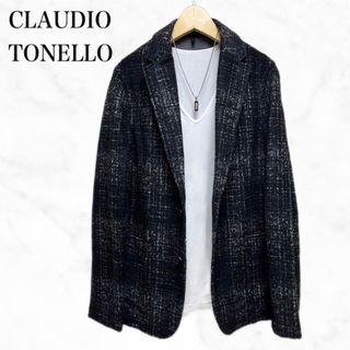 Tonello Washed-out Plaid Tailored Jacket