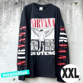 メタリカ(METALLICA)の黒XXL)長袖T/ nirvana ポスター Tシャツ(Tシャツ/カットソー(七分/長袖))