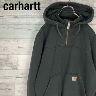 US企画 大きいサイズ XL 程■ CARHARTT 裏サーマル フルジップ ス