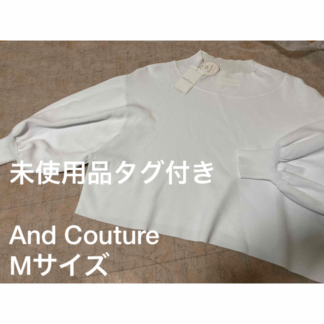 And Couture(アンドクチュール)の未使用品　タグ付き　And Couture アンドクチュール　カットソー レディースのトップス(カットソー(長袖/七分))の商品写真