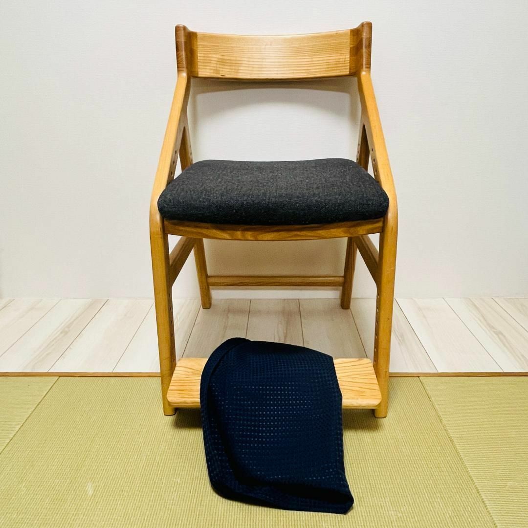 【美品】 イイトコ 学習椅子 JUC-2170 ナチュラル 座面カバー付き