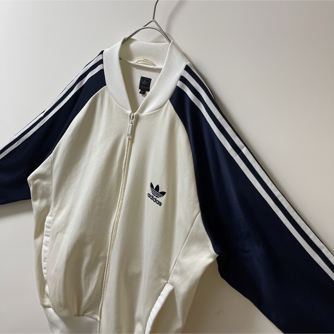 レトロ　adidasトラックジャケット デサント製刺繍ロゴ  XL  90s