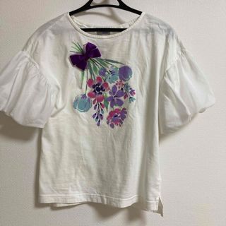 アナスイミニ(ANNA SUI mini)のANNA SUI Tシャツ　紫リボン付き(Tシャツ/カットソー)