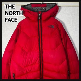 ザノースフェイス(THE NORTH FACE)のノースフェイス】ダウンジャケットパーカー　550　赤刺繍　グースワンポイントKD(ダウンジャケット)