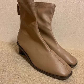 KARA STUDIO ショートブーツ beige 23.5cm(ブーツ)