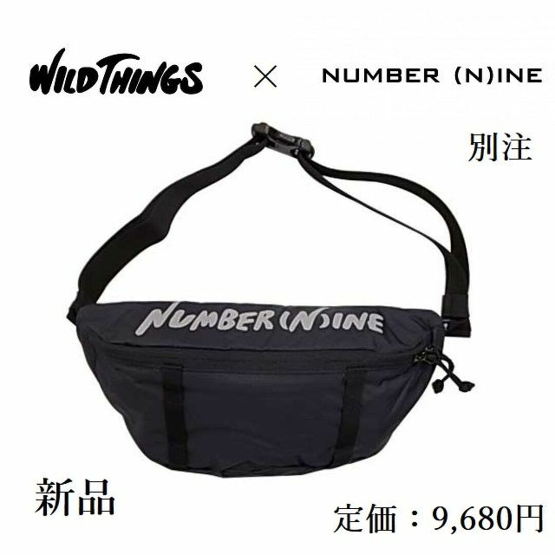 【半額】NUMBER (N)INE × WILD THINGS ボディバッグ 黒 | フリマアプリ ラクマ