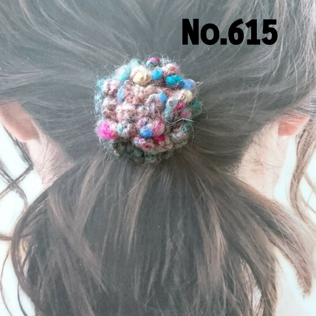 615 ミックスファーのフリル花ヘアゴム | フリマアプリ ラクマ
