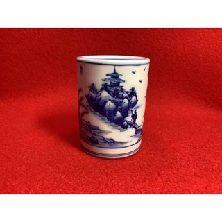 火入　染付　平安祥堂【中古美品】(陶芸)