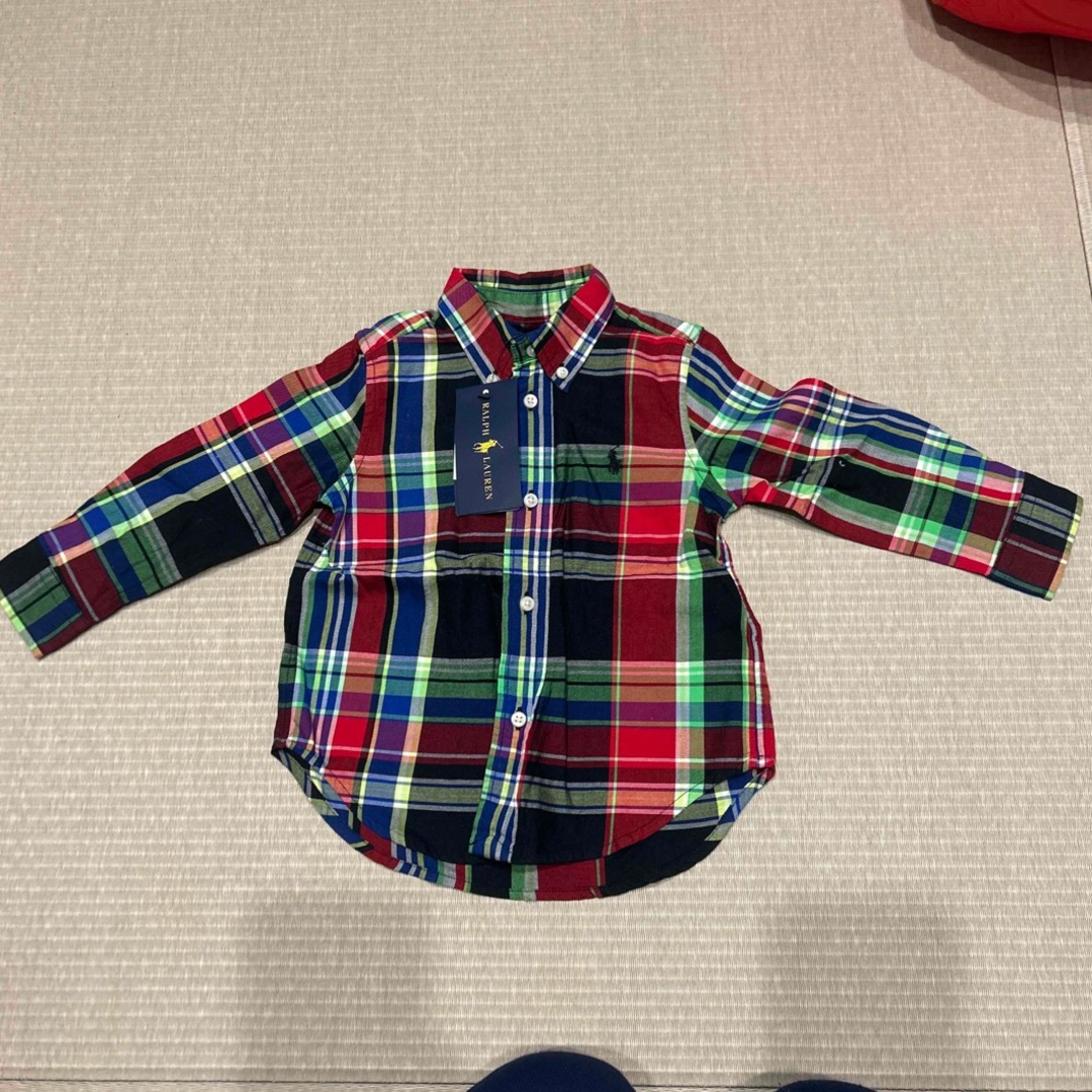 POLO RALPH LAUREN(ポロラルフローレン)のラルフローレン  90センチ　ワイシャツ キッズ/ベビー/マタニティのキッズ服男の子用(90cm~)(Tシャツ/カットソー)の商品写真