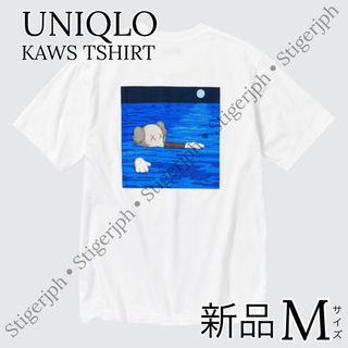 ユニクロ(UNIQLO)のユニクロ　カウズ Tシャツ 半袖 ブルー Mサイズ(Tシャツ/カットソー(半袖/袖なし))