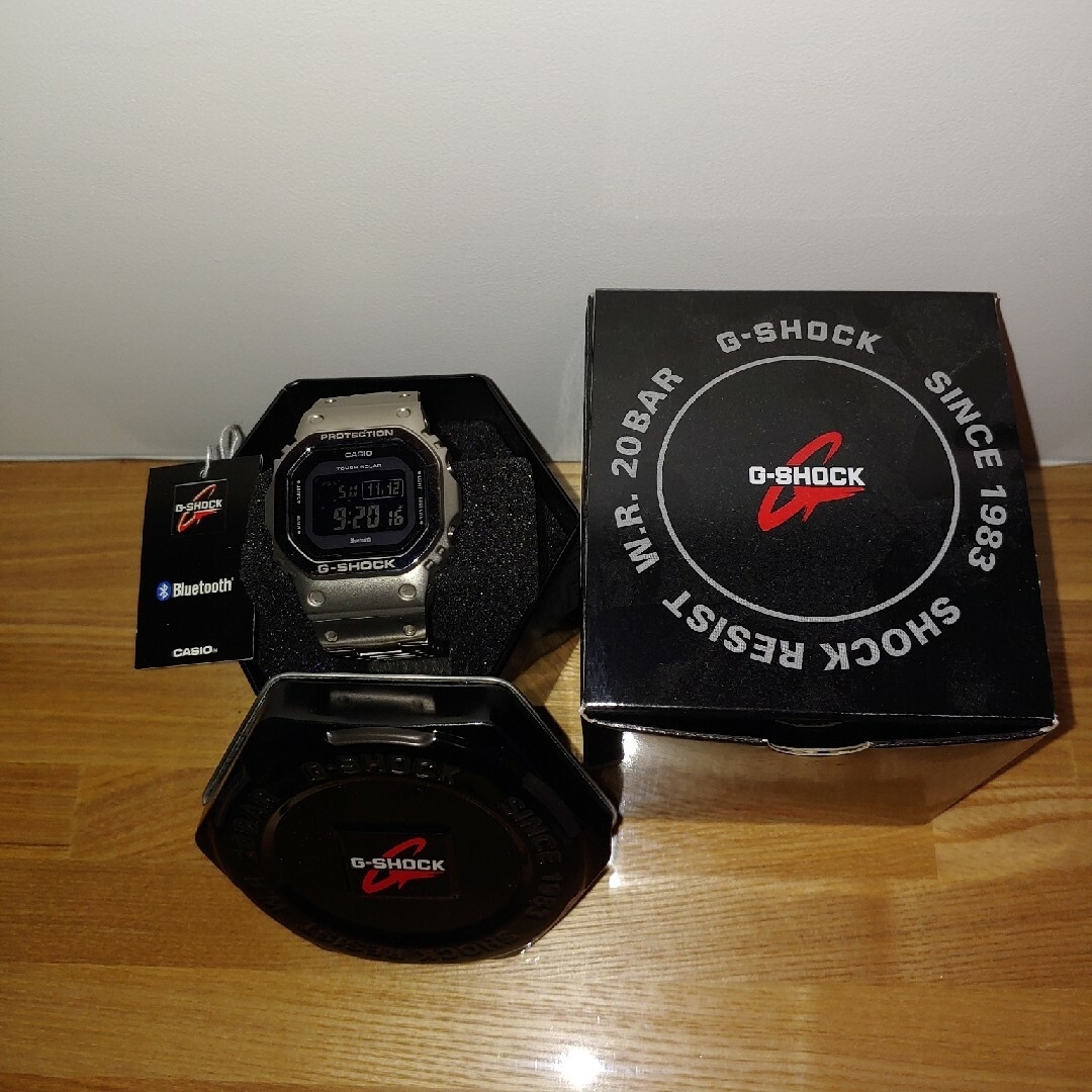 G-SHOCK(ジーショック)のG-SHOCK　5600 チタンシルバーベルト　カスタム メンズの時計(腕時計(デジタル))の商品写真