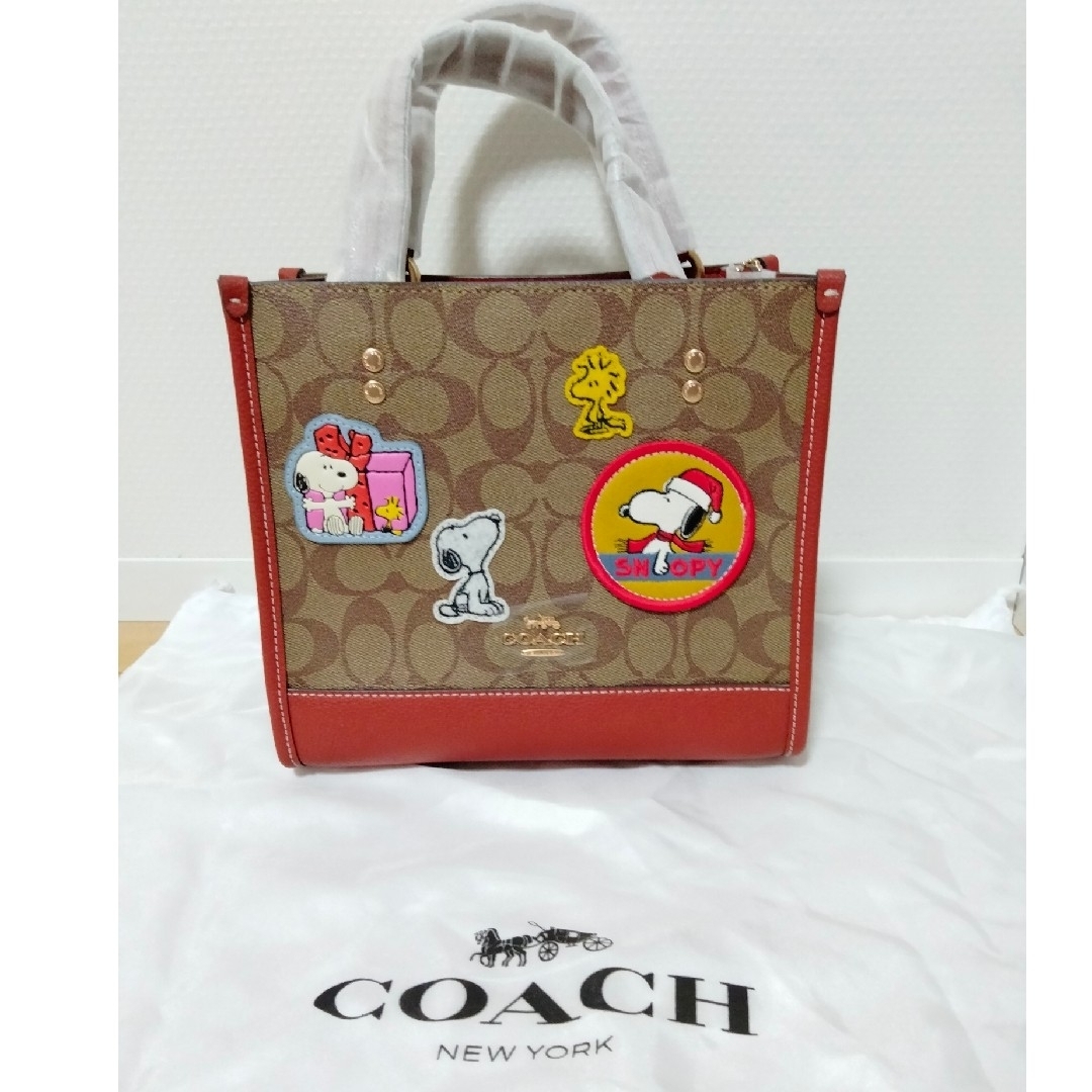 COACH 2WAY ショルダーバッグ スヌーピー ピーナッツ コラボ